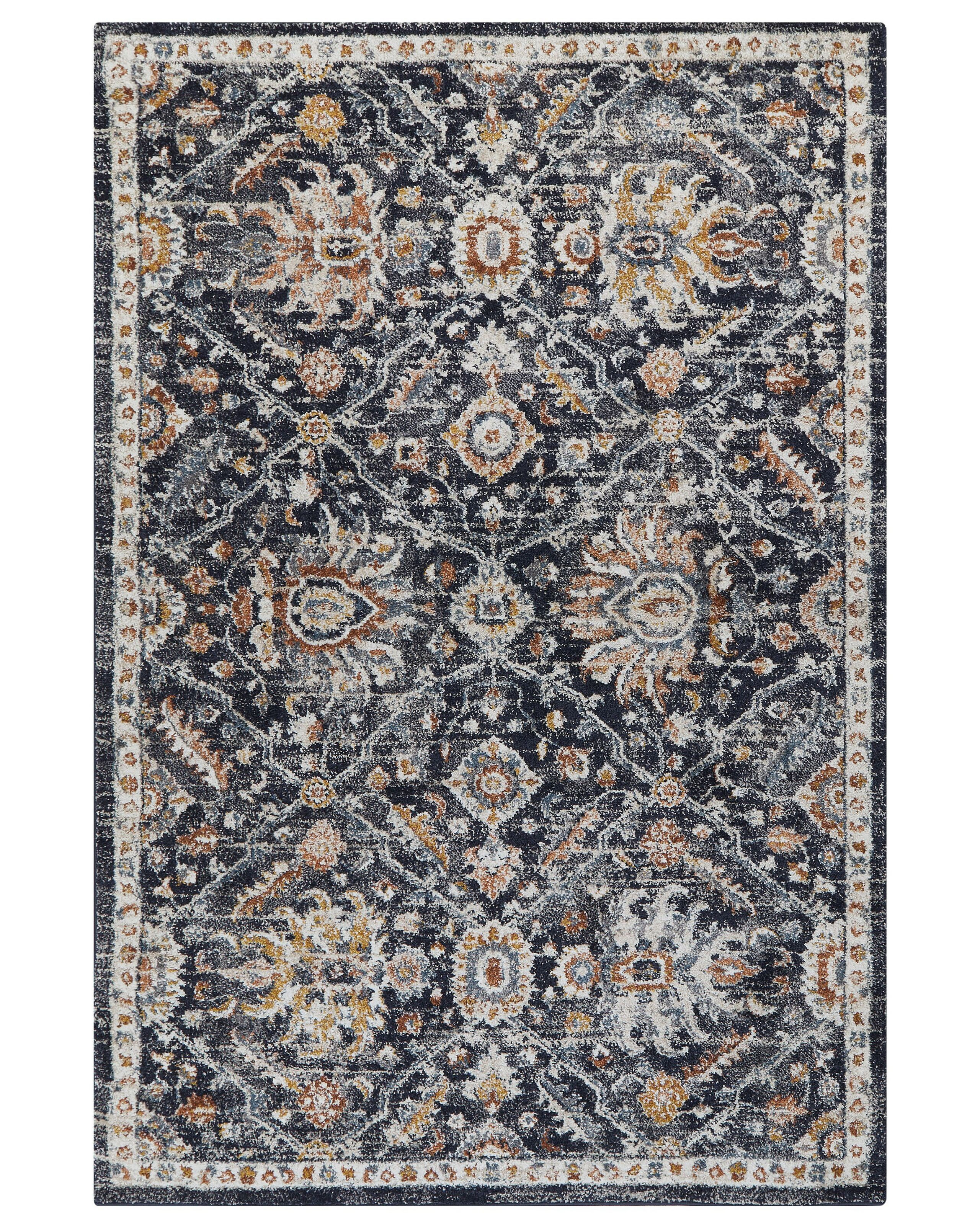 Dywan orientalny wzór beżowo-niebieski 160x230 cm