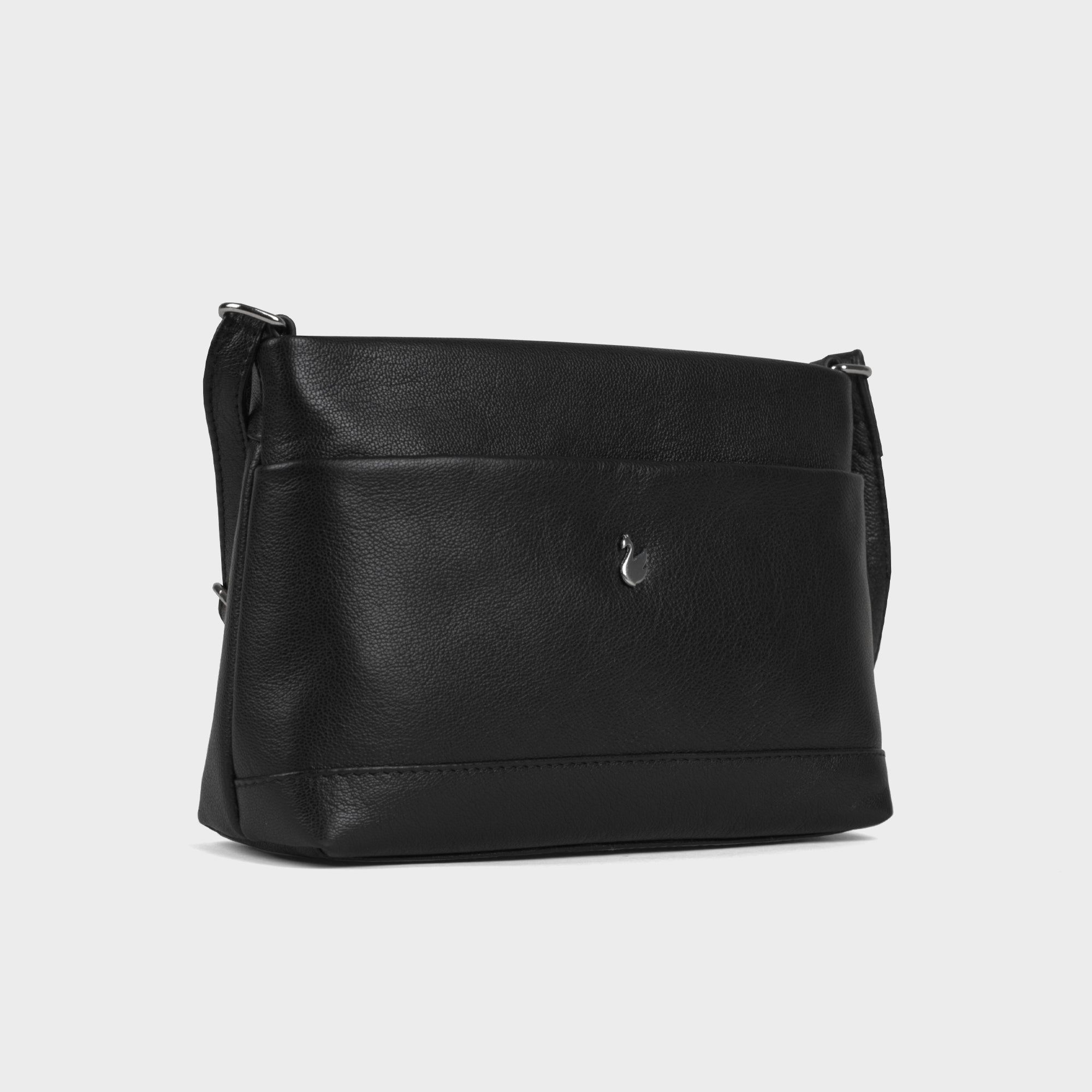 Assots London SANDRA' Soft Full Grain Real Leather Crossbody Bag