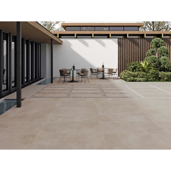 Terrassenplatte »Kopenhagen«, BxHxT: 120 x 2 x 60 cm, beige