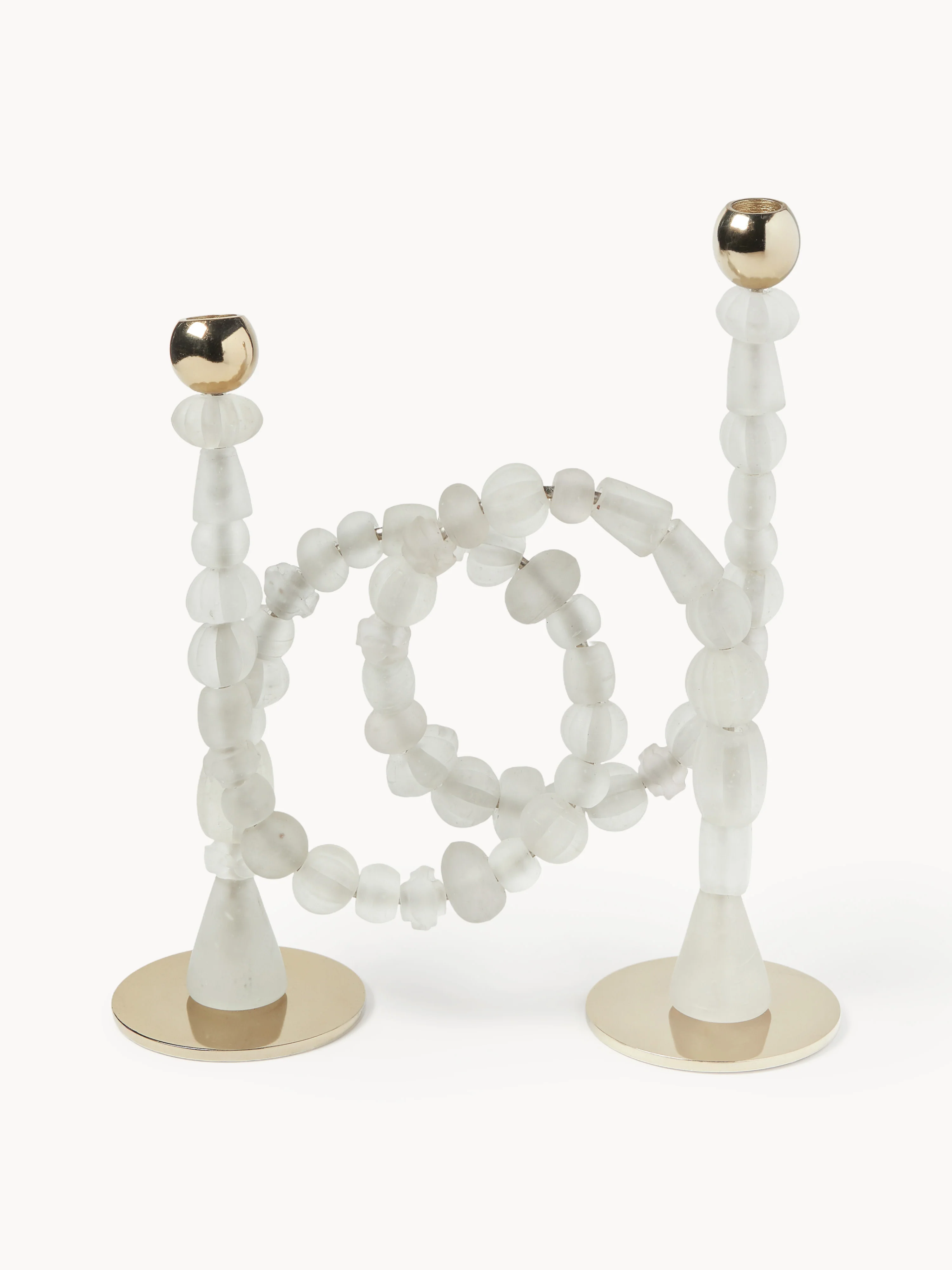 Handgefertigter Kerzenhalter Beads