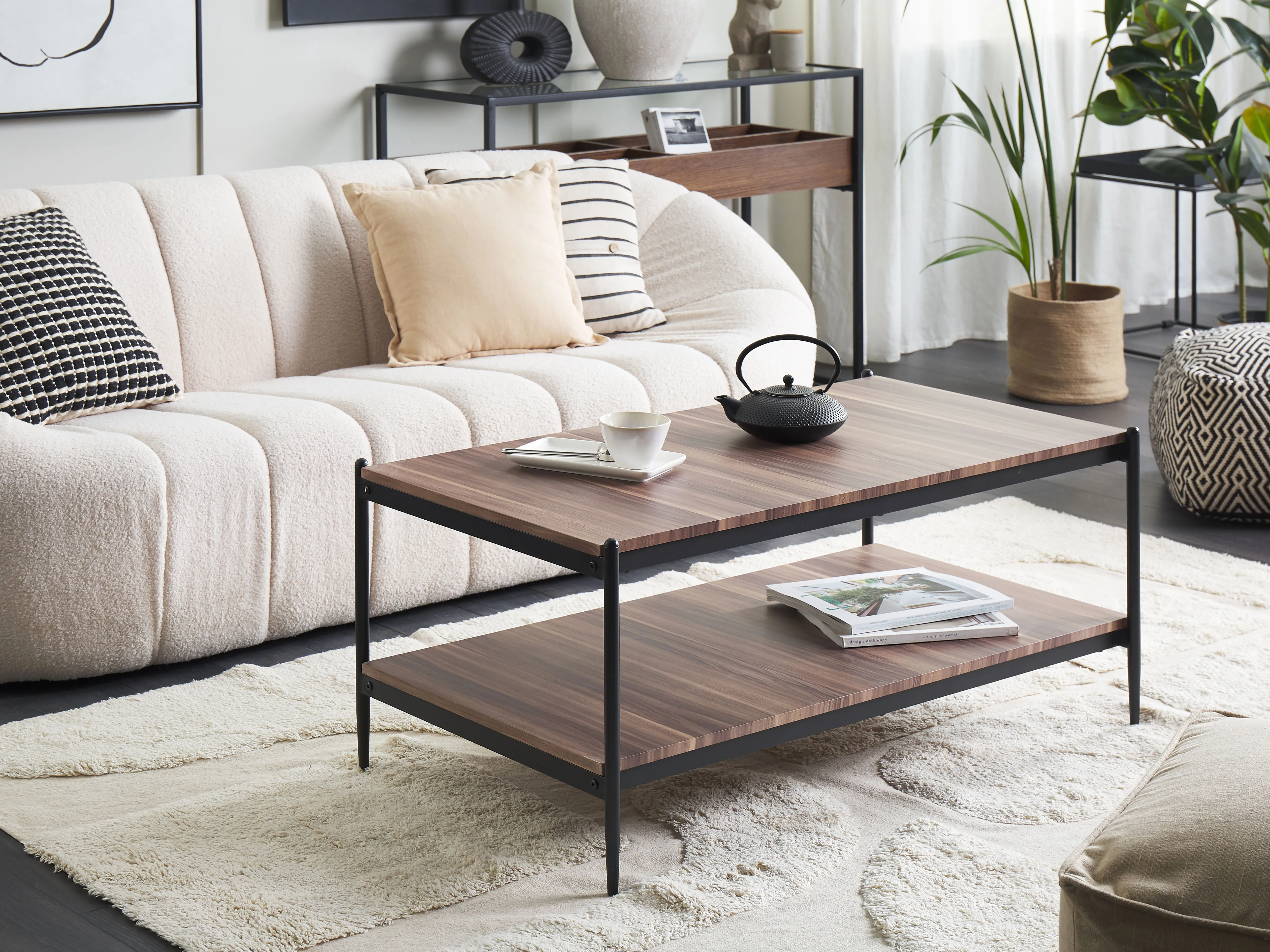 Coffee Table AVOCA Dark Brown