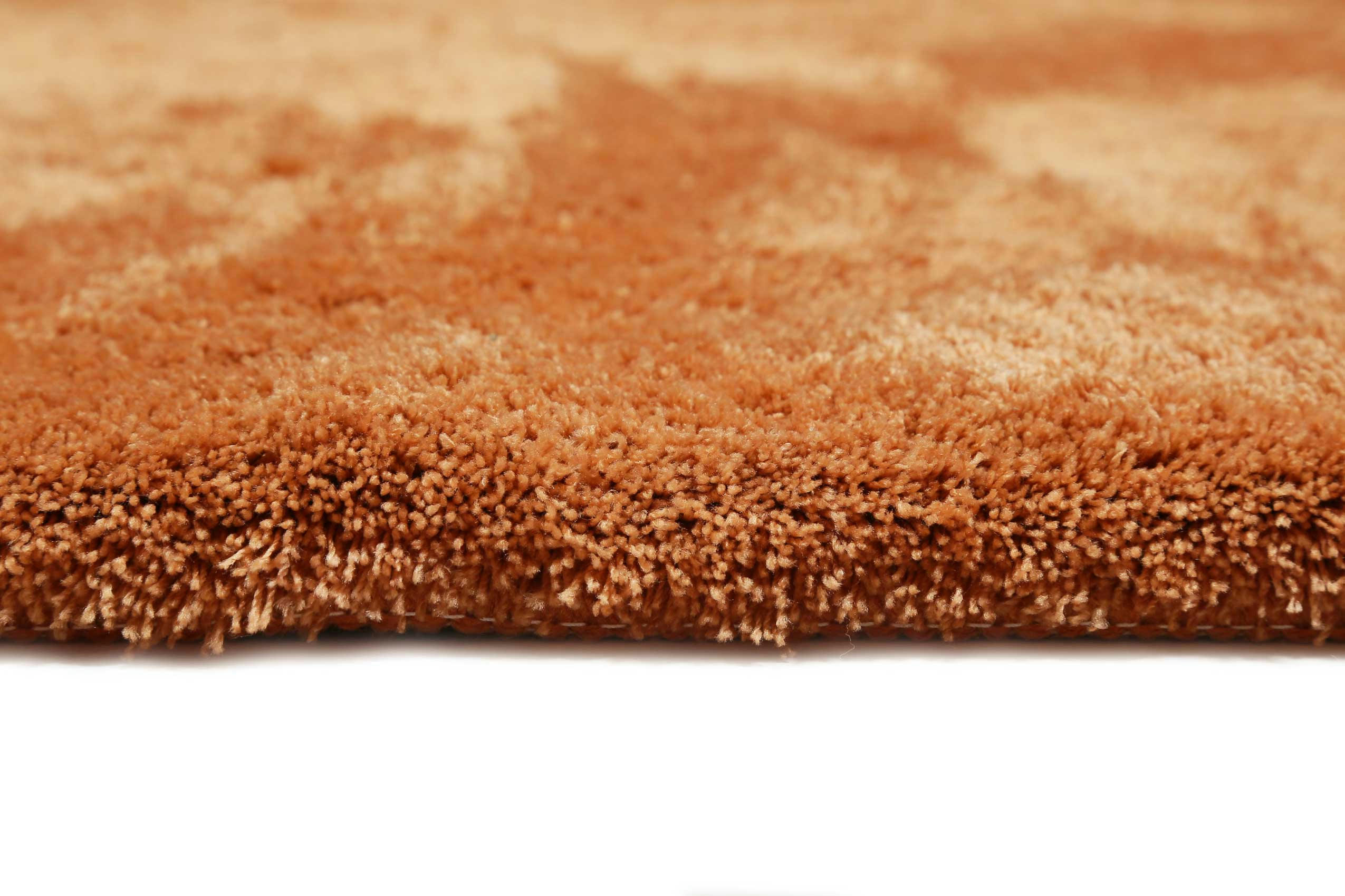 PORTO AZZURRO - Tapis de bain rond en microfibre antidérapant terracotta 90 D