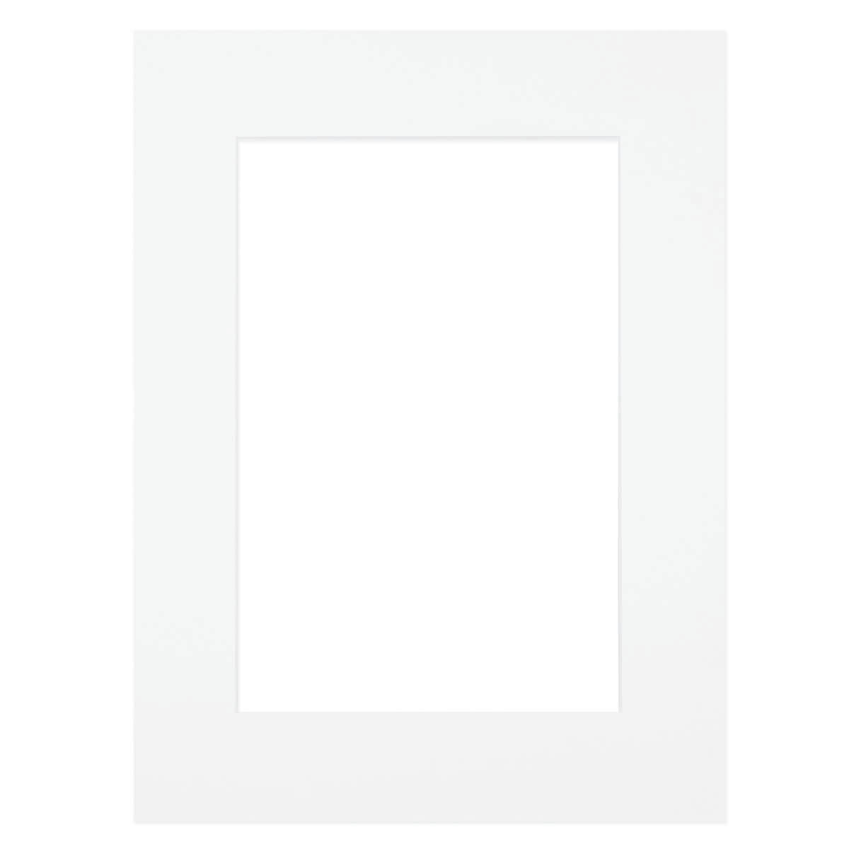 PASSE-PARTOUT SIMPLE - Passe-partout blanc 24x30 cm ouverture 13x18 cm carton