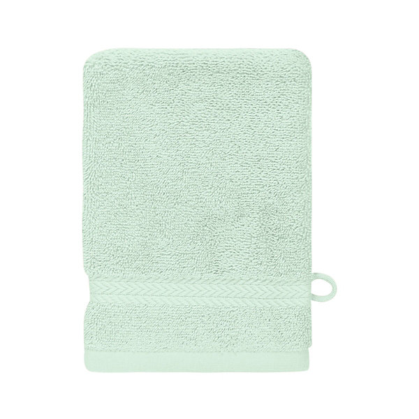 Lot de 3 gants de toilette 550 g/m² Menthe 16x22 cm LUXURY