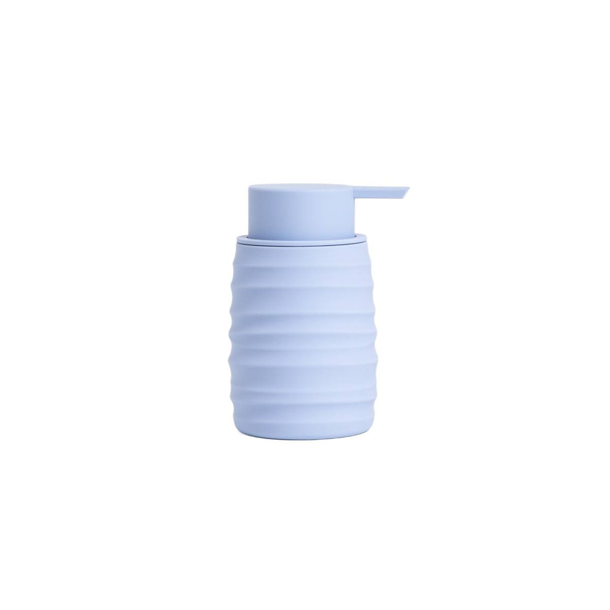 Dozownik TORUS z tłoczeniem niebieski 8,2x8,2x17 cm HOMLA