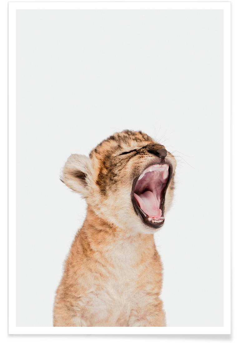 SLEEPY LEOPARD - Affiche marron