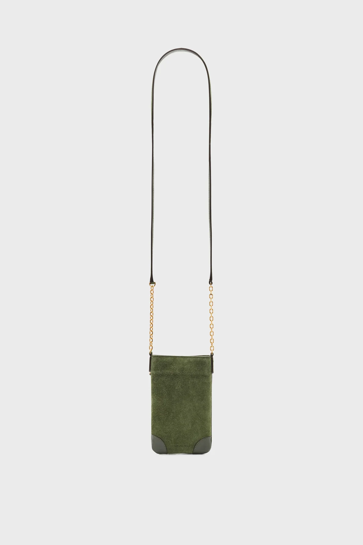 Porte téléphone en cuir velours - LE CHARLOTTE PHONE