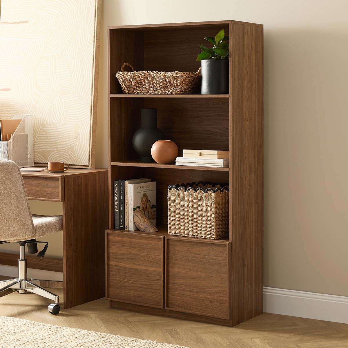 Osaka Bookcase - Walnut
