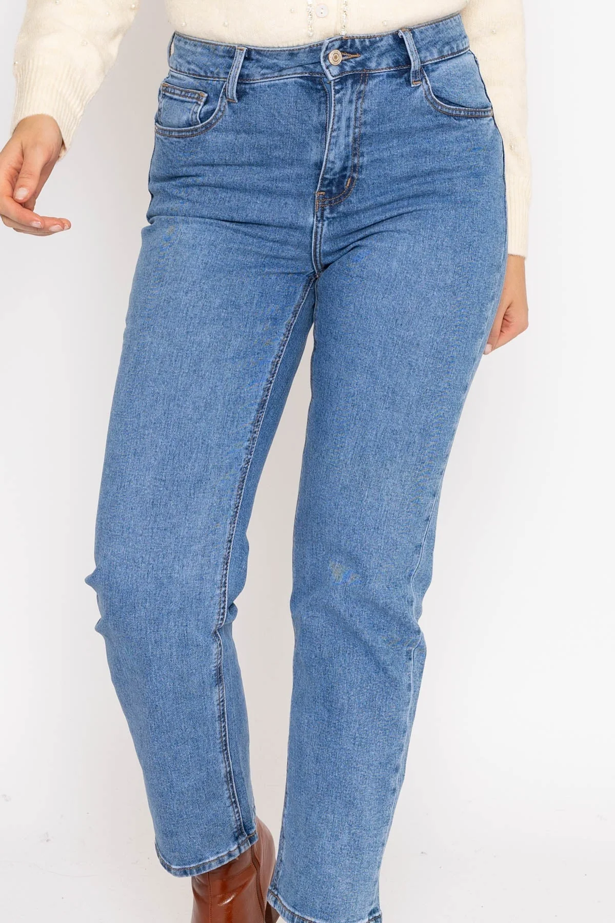 Denim Solange Straight Jeans