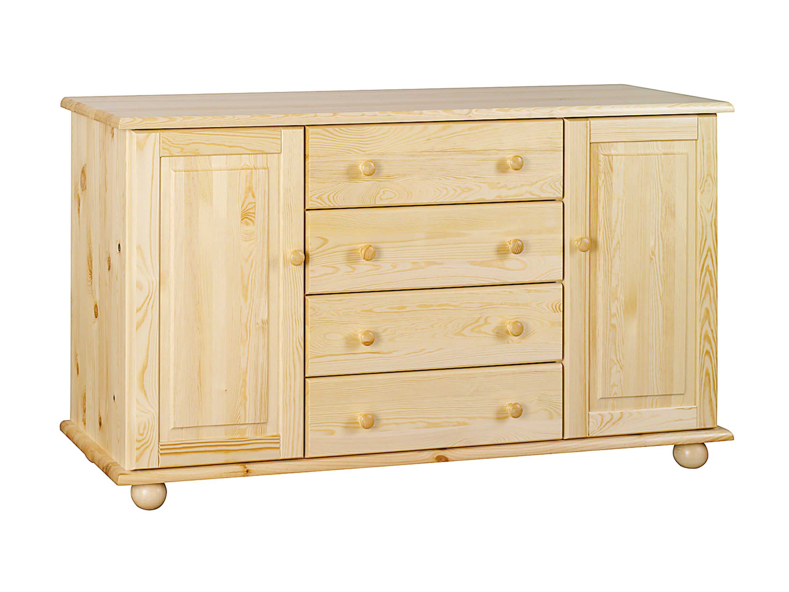 Komoda drewniana z szufladami ROXANA CLASSIC, kolor sosnowy