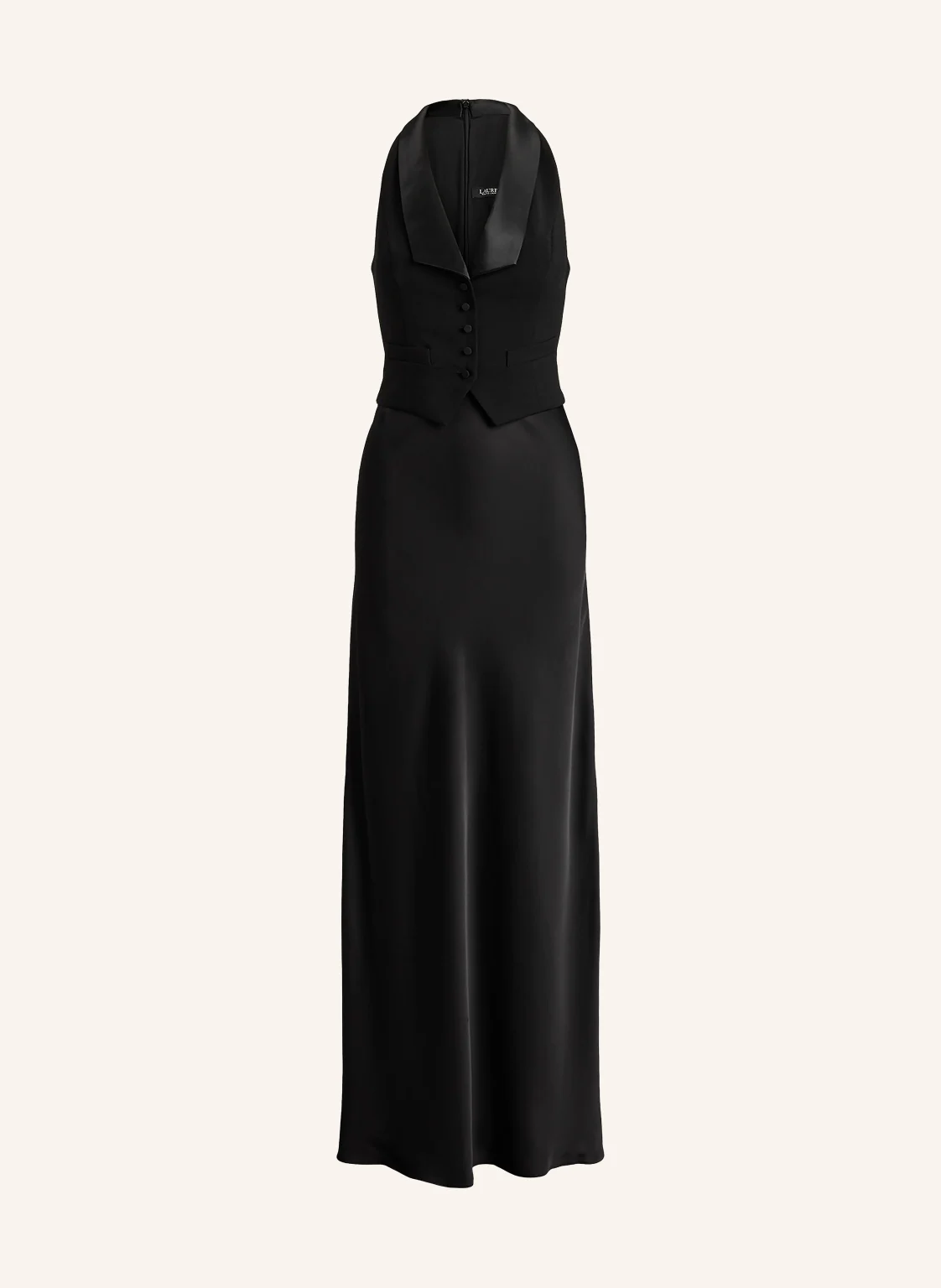 LAUREN RALPH LAUREN Abendkleid im Materialmix