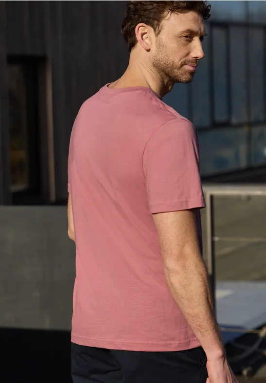 T-Shirt mit Rundhals und Chestprint