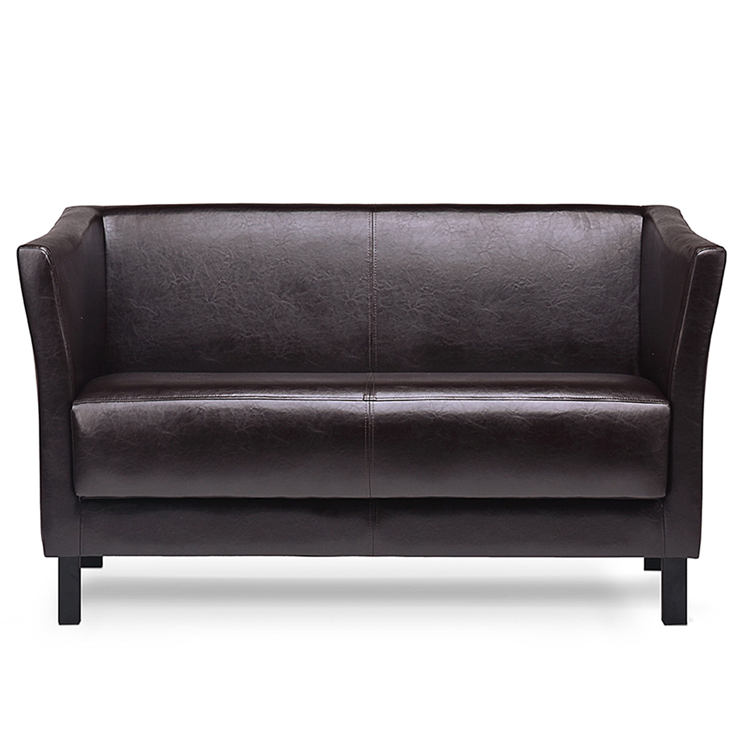 KONSIMO ESPECTO Elegancka sofa do gabinetu/poczekalni, brązowa