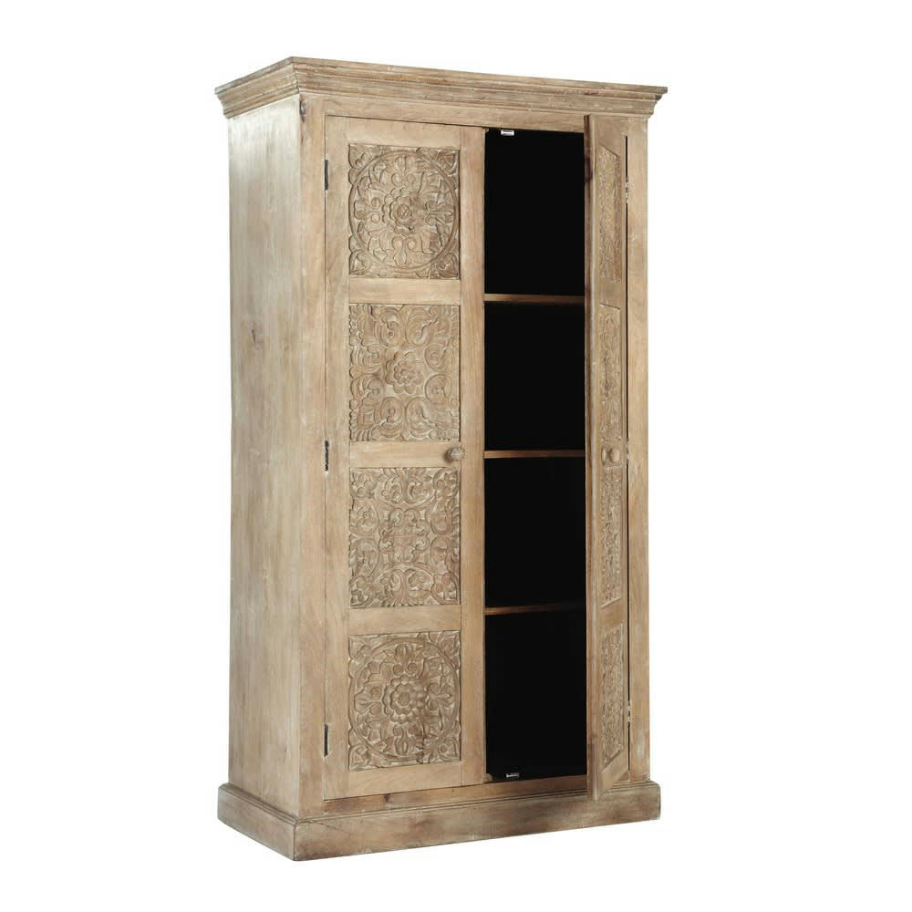 Himalaya - Armoire en manguier massif