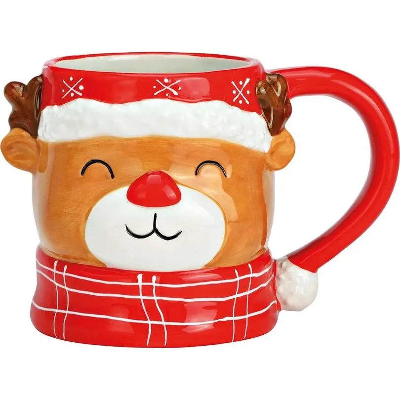 Tasse 6er-Set Rentier 3D
