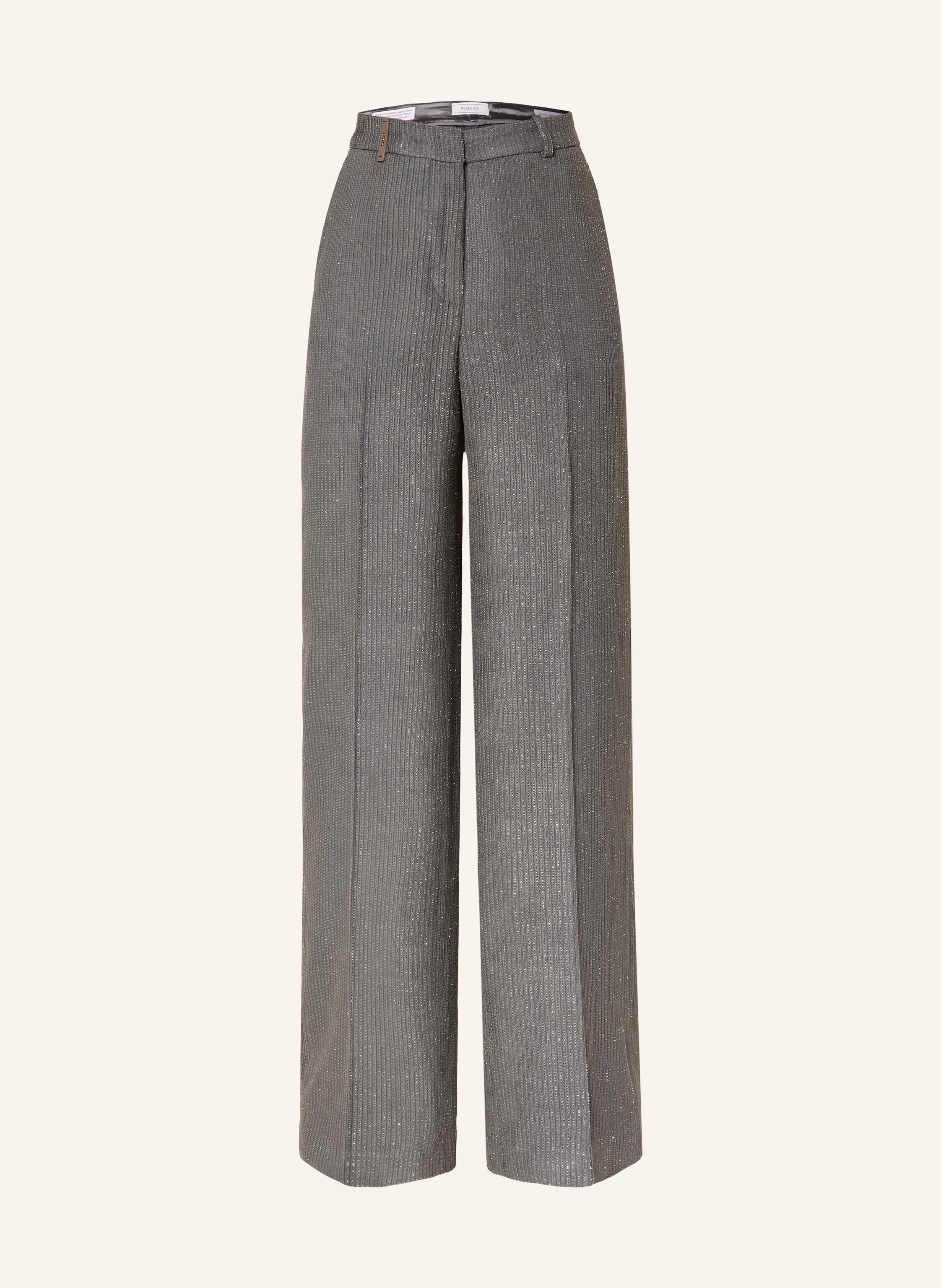 PESERICO Marlenehose mit Glitzergarn