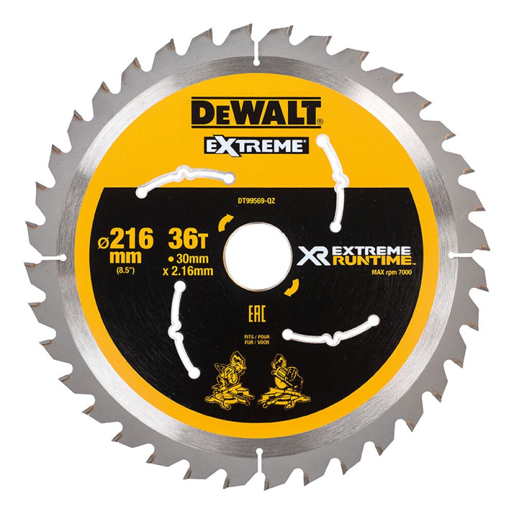 SAGBLAD DEWALT DT99569 XR EXTREME 216MMX30MM 36T