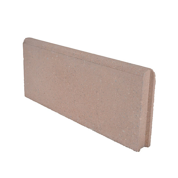 Bordure lisse béton saumon 20 x 50 cm, ép.5 cm