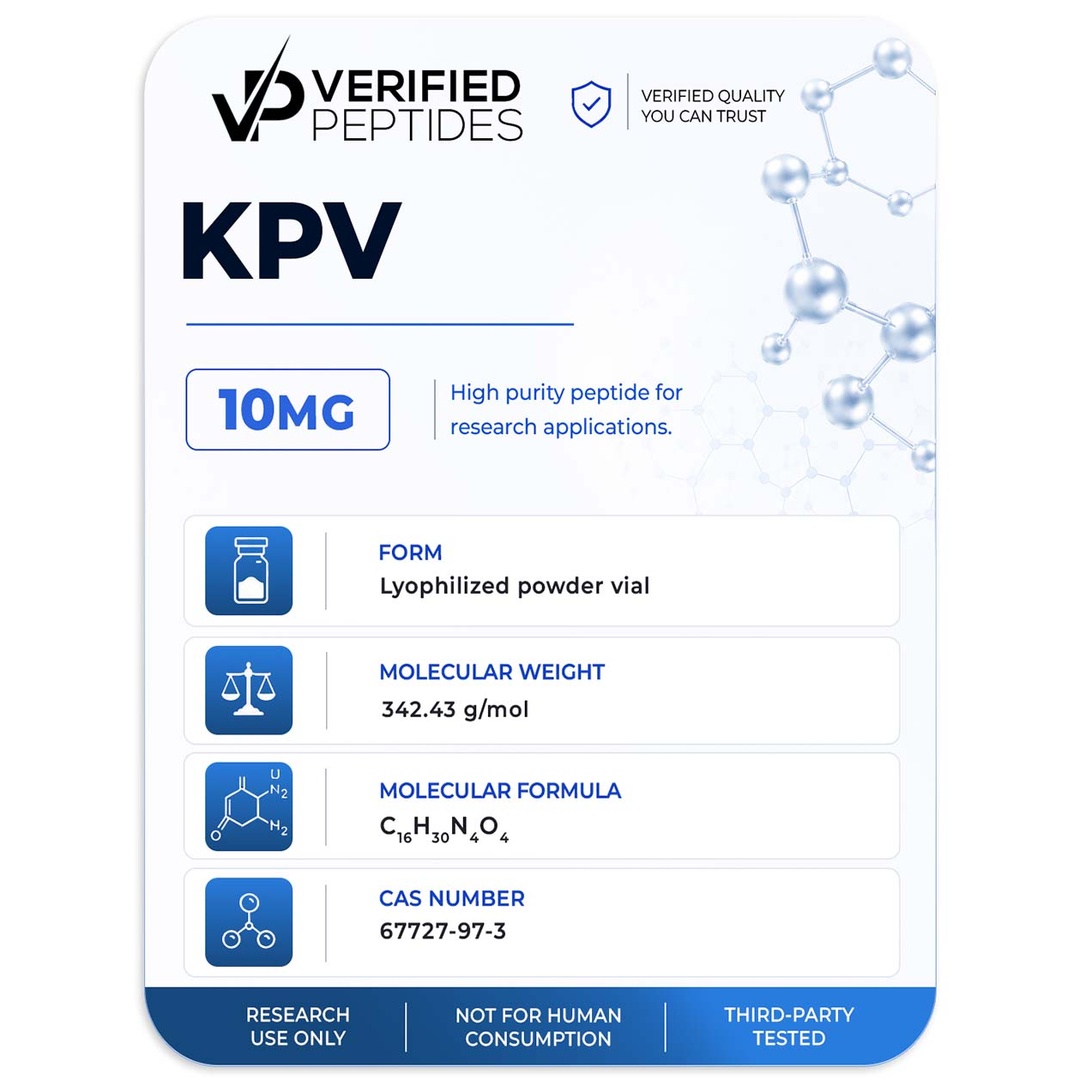 verified peptides kpv