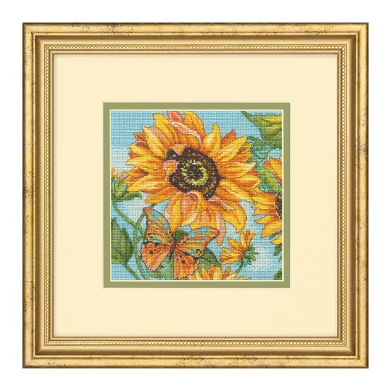 Dimensions Sunflower Garden Counted Cross Stitch Kit 14cm x 14.5cm