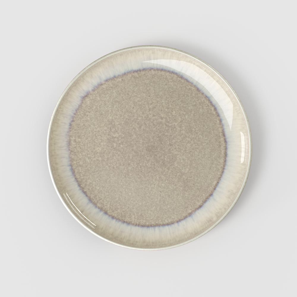 Perlemor Plate - Beige, 9.4'', Premium Porcelain