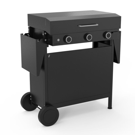 Couvercle pour plancha Origin 75 en acier noir - Forge Adour