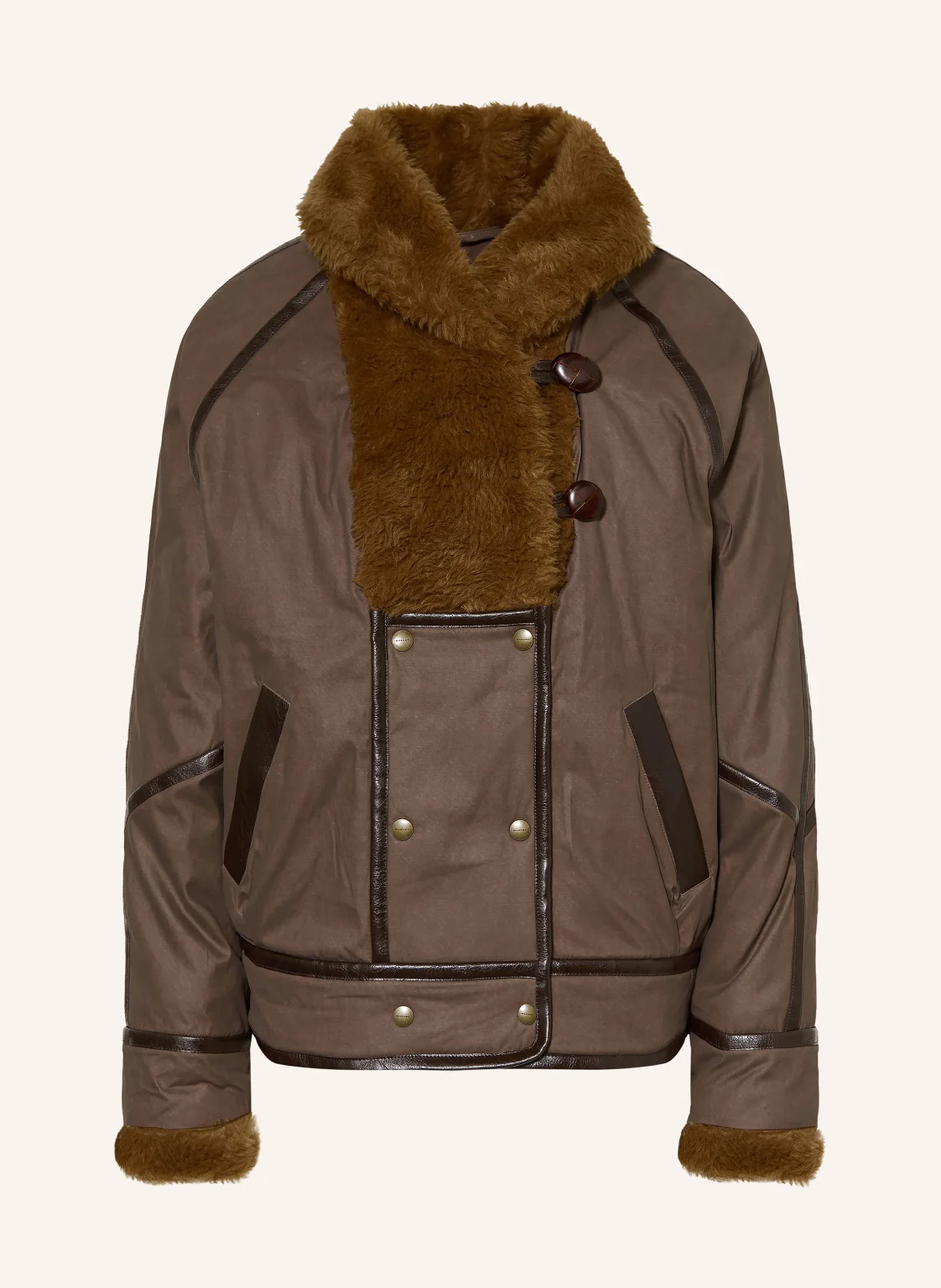 MARANT ÉTOILE Overjacket OLINKA mit Kunstfell