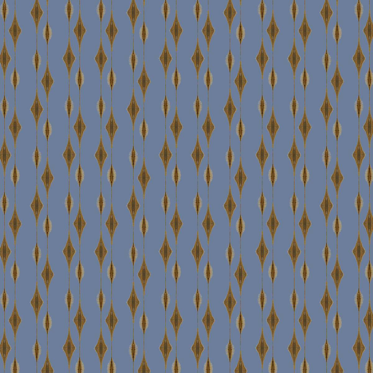 Catchii Behang Ikat Flores blue