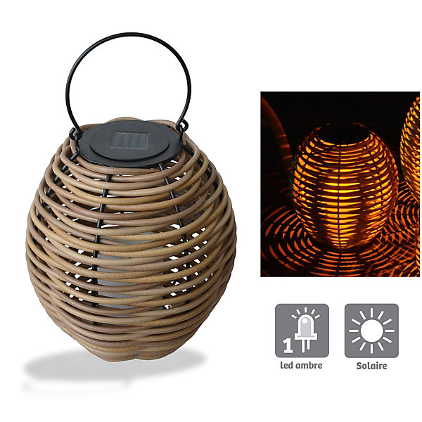Lanterne solaire Alicia h46cm Orium