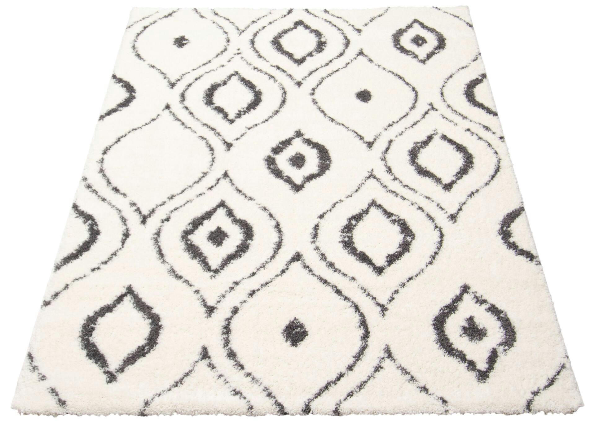 ECARPET Caspia Indoor Area Shag Rug, Ivory, Assorted Sizes
