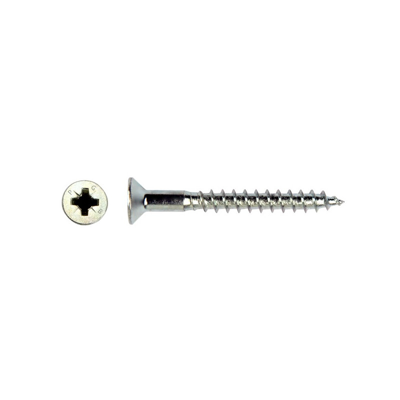 Vis pour panneau à tête fraisée avec capuchon 4,5 x 40 mm 6 pièces