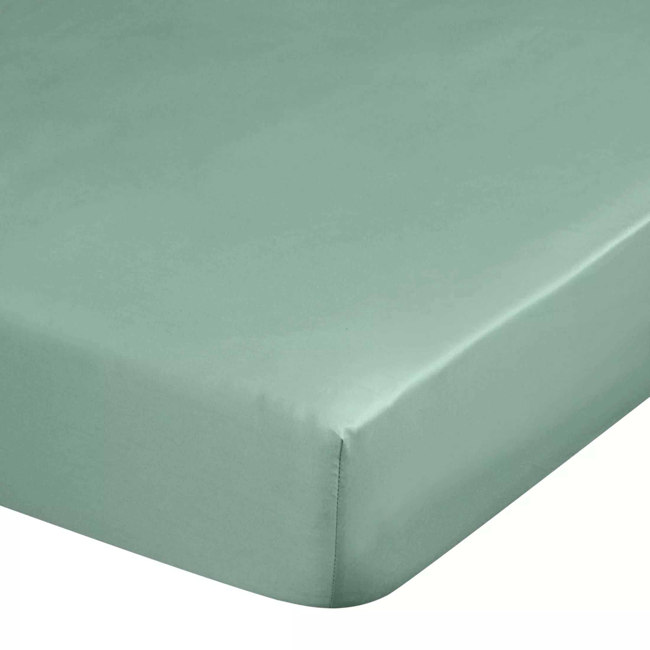 Prześcieradło z gumką 100x200 cm z satyny bawełnianej kolor miętowy 125 g/m2 DINA Diva Line