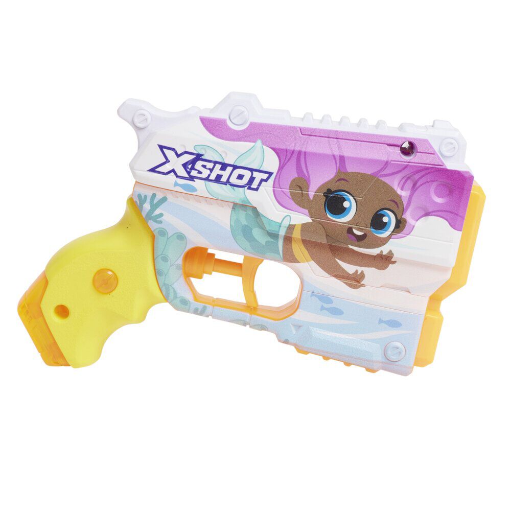 Pistolet à eau enfant remplissage rapide avec personnage 17x4,5xH13cm