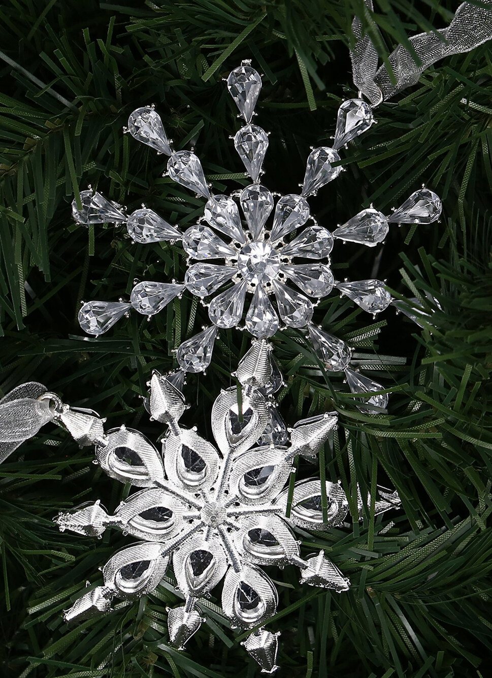 FLOCON EN STRASS à SUSPENDRE (MODÈLE ALÉATOIRE) TRANSPARENT