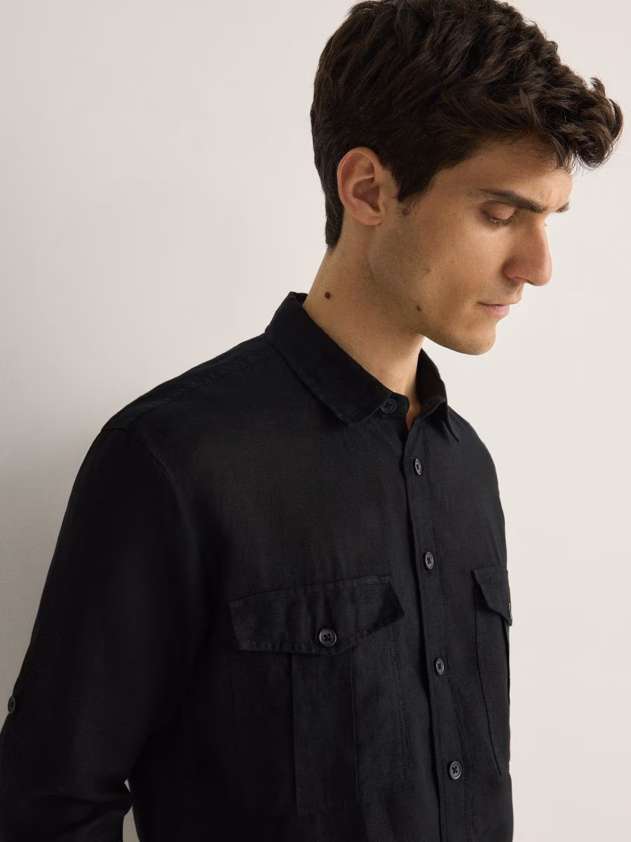 Comfort Fit Linen Shirt