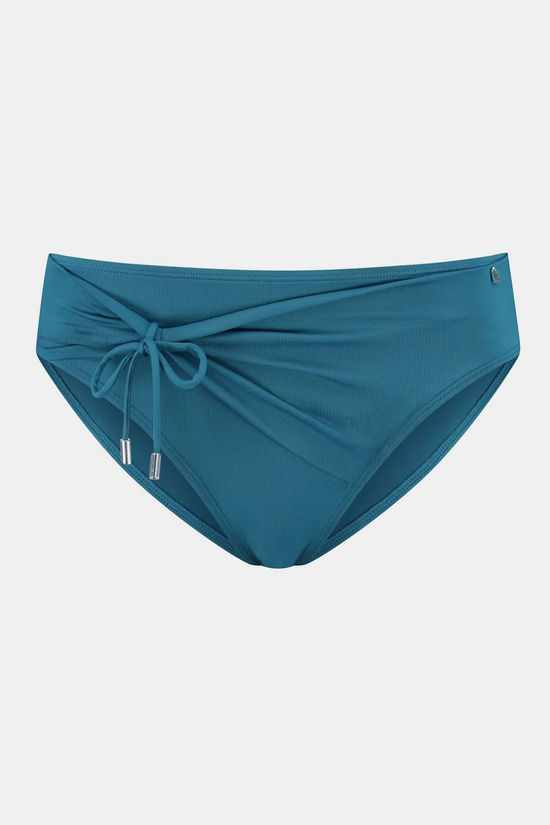 Beachlife 202A - Petrol Mid Waist Bottom Bikinibroekje Dames