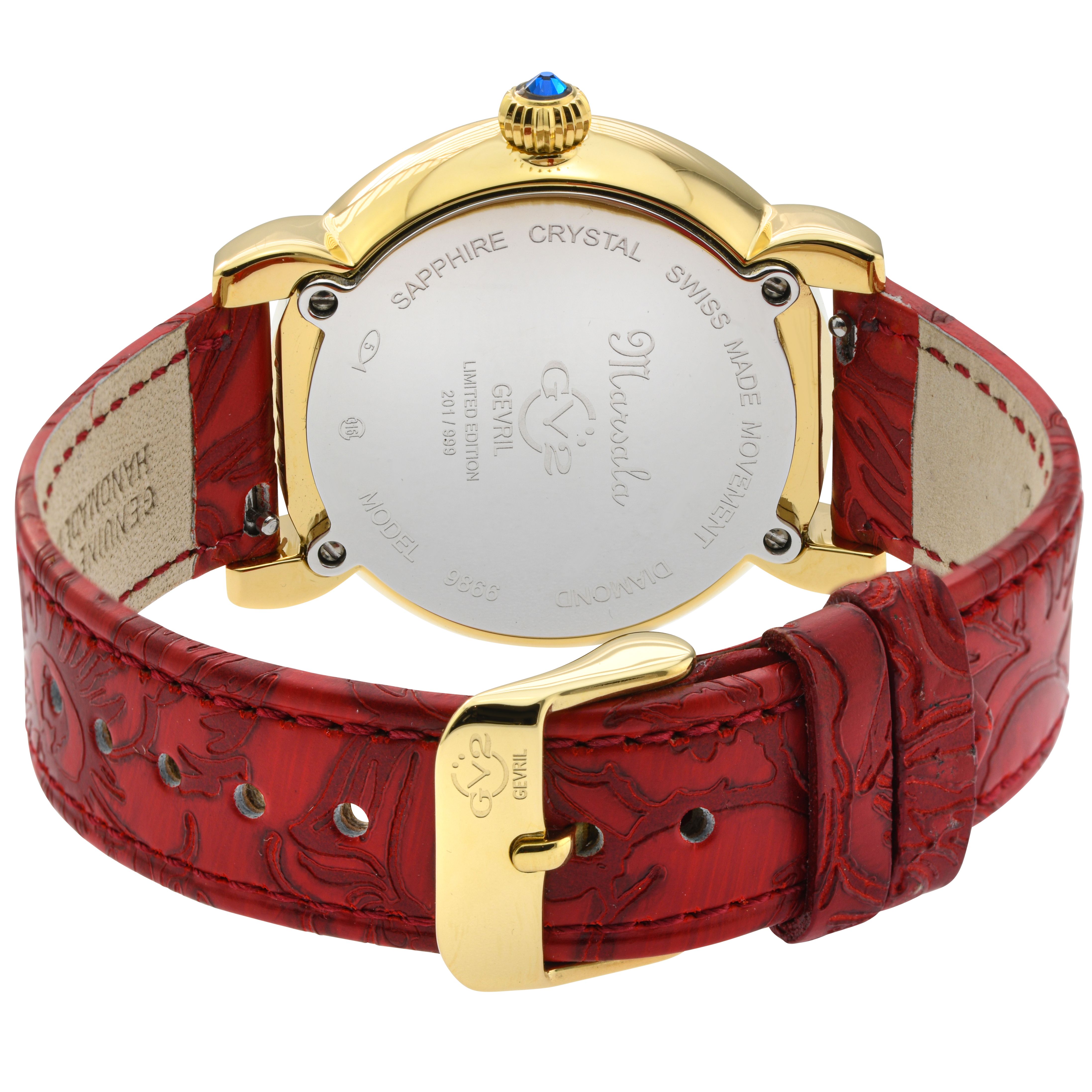 GV2 Marsala leather Swiss Quartz Watch