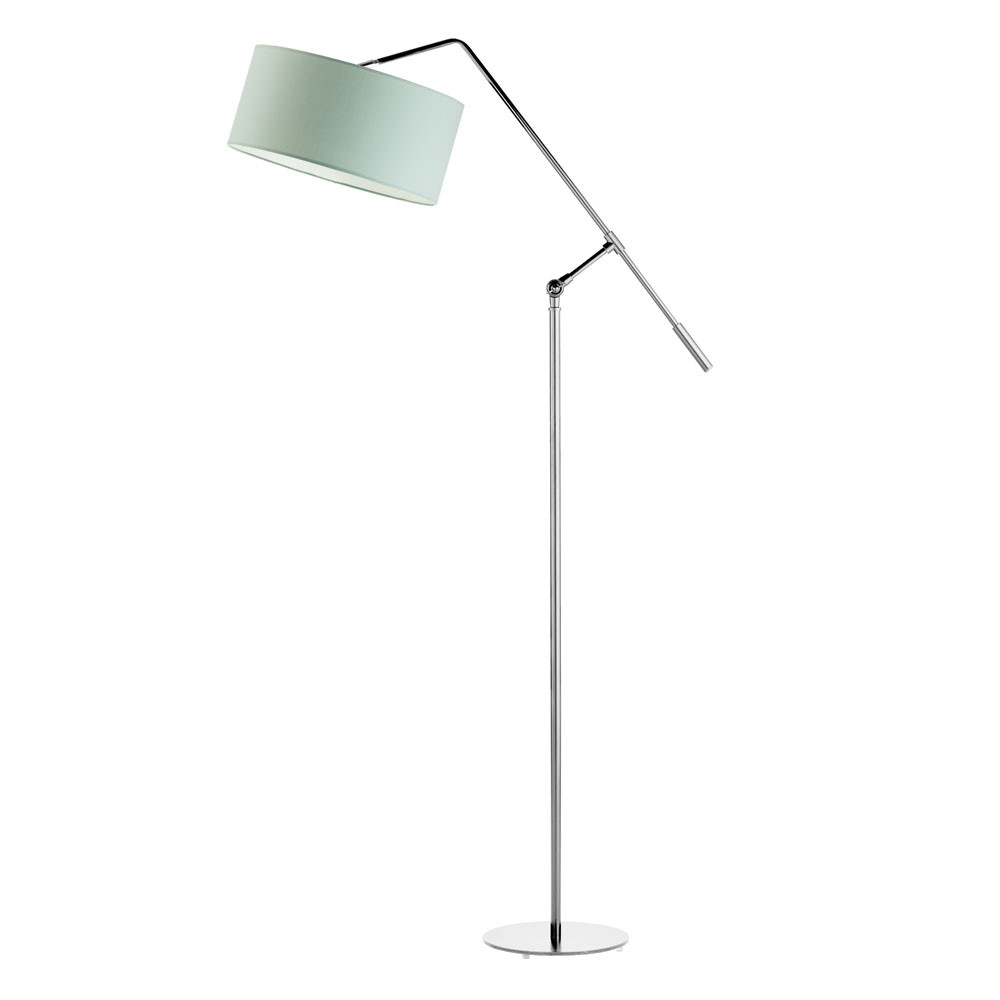 LIBERIA lampa podłogowa loft regulowana dziecięca Srebrny/ Miętowy
