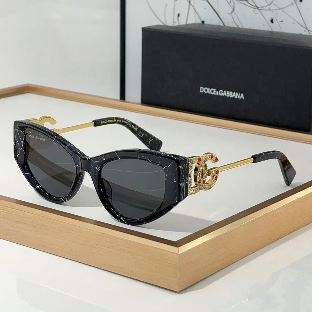 DOLCE & GABBAN DG Large Logo With Metal Mirror legs Sunglasses