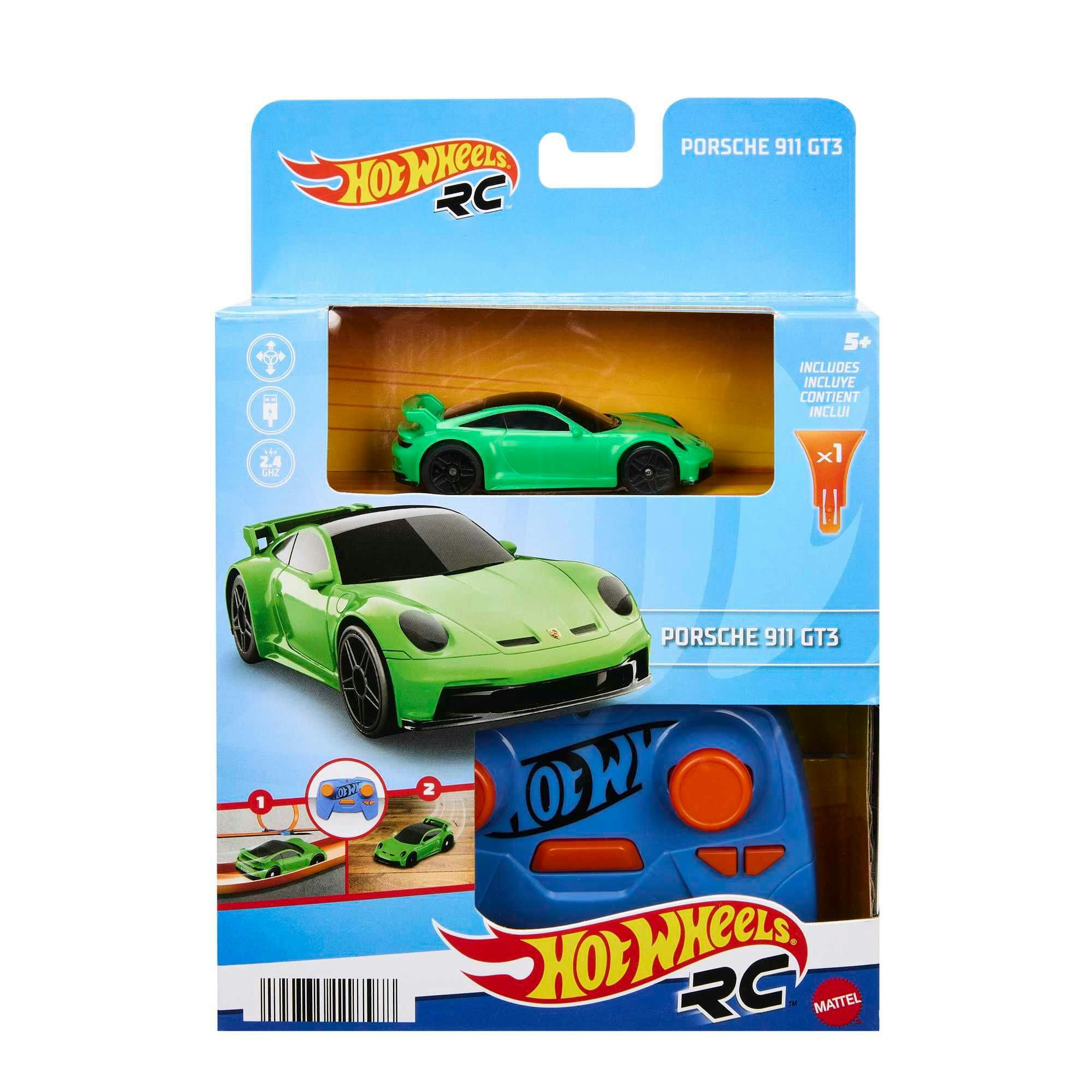 Hot Wheels® Remote-Controlled 1:64 Porsche 911 Car, Ages 5+