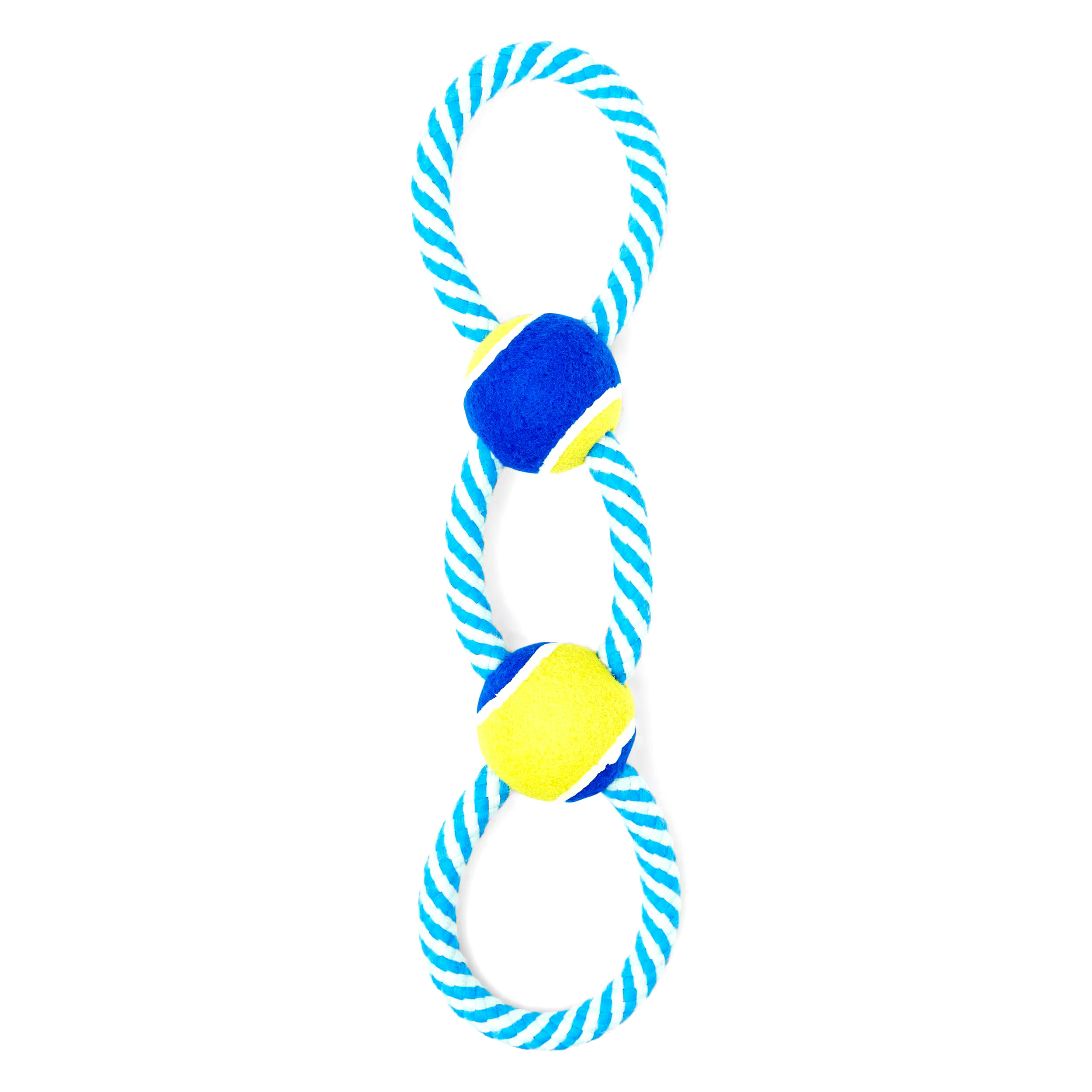 Petco Tennis Ball & Blue Rope Dog Toy, Large