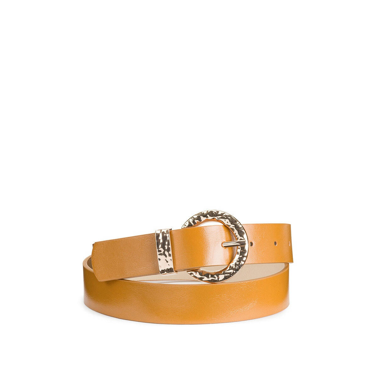 Ceinture avec boucle ronde martelée