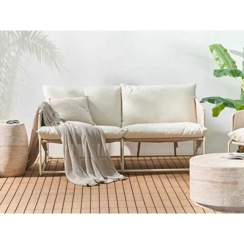 PONTE - Tweezitsbank - Taupe - Staal