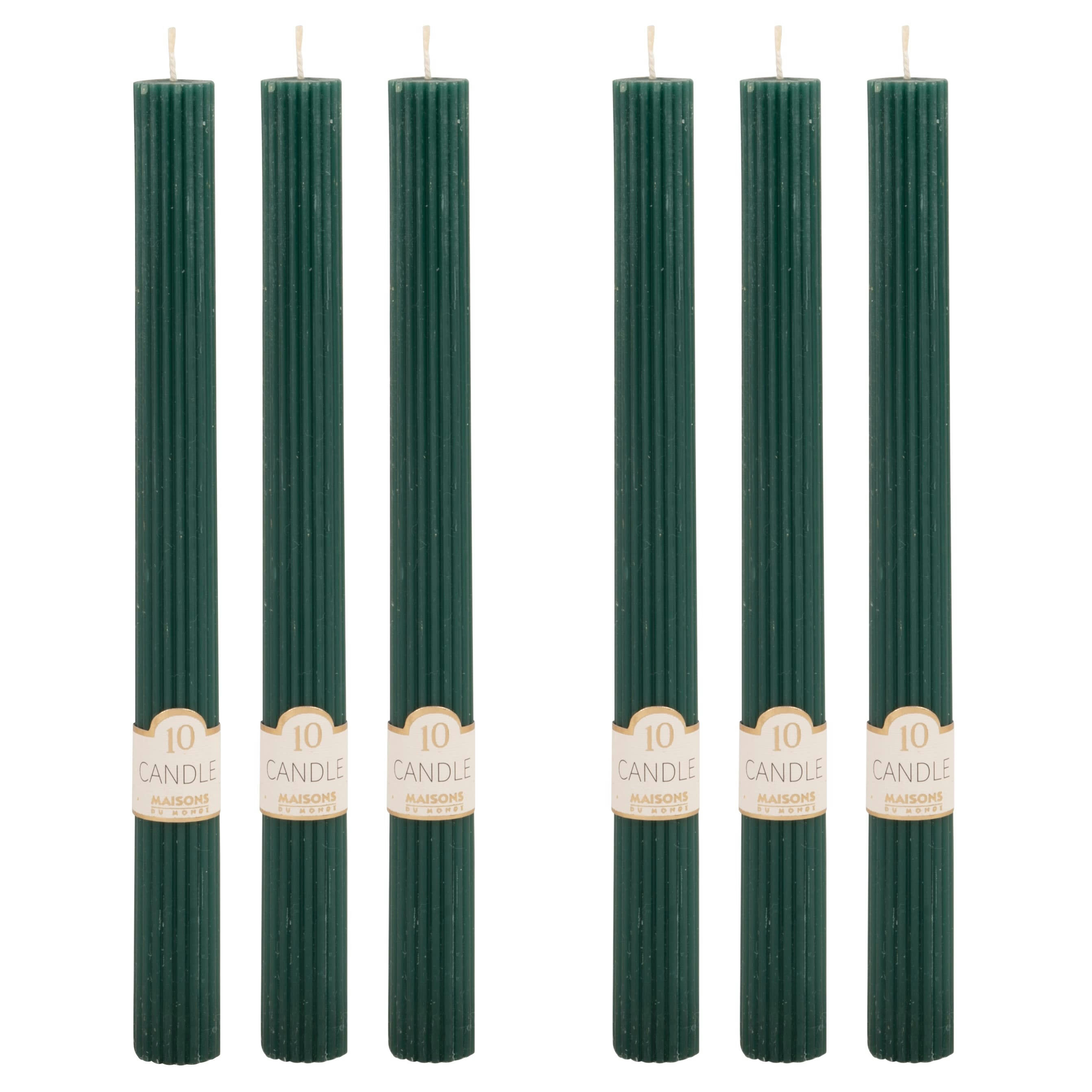 COLORAMA - Bougie longue bleu canard H24