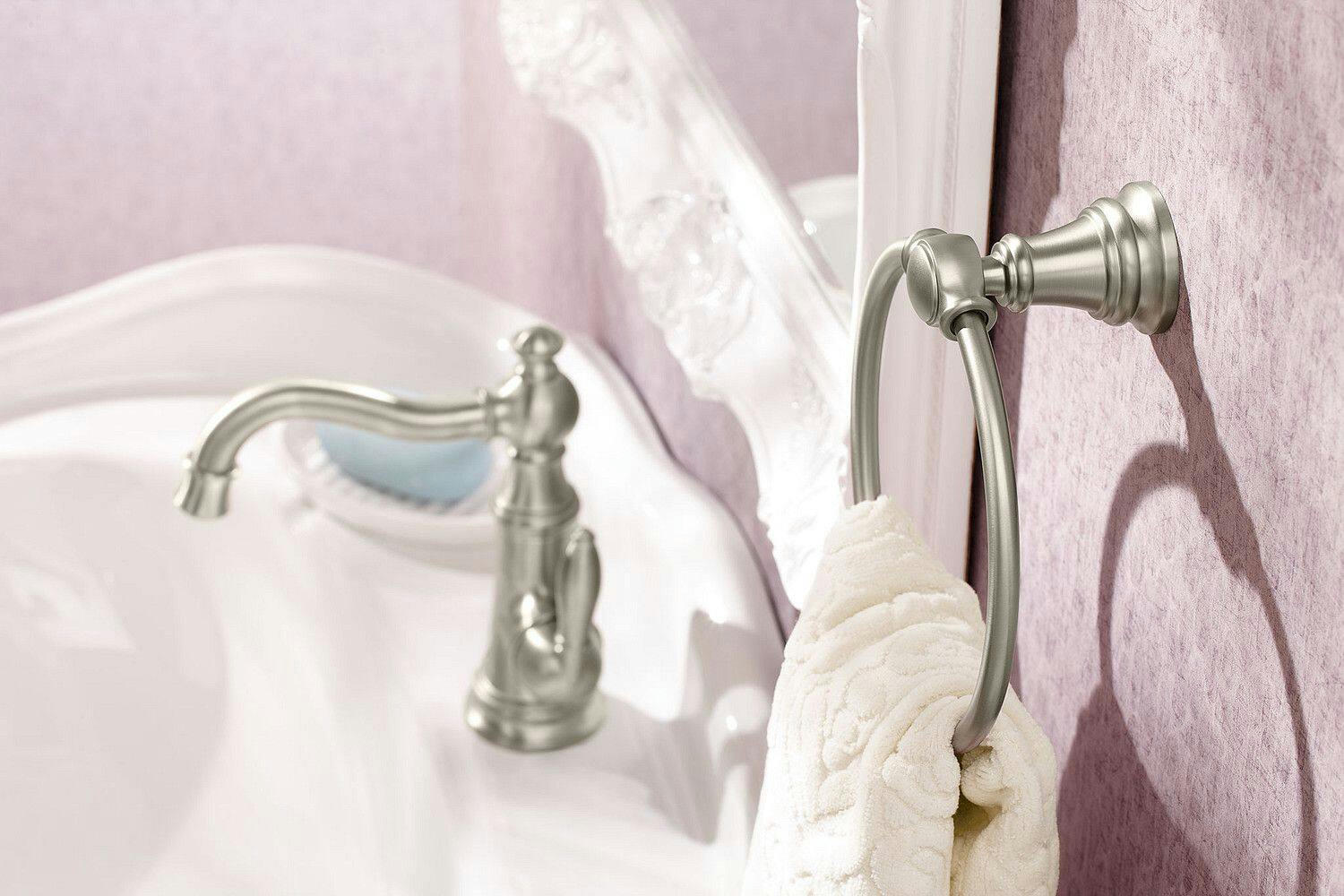 Moen® Weymouth Single Handle High Arc Single Hole Bathroom Sink Faucet, WaterSense® Certified, Oil Rubbed Bronze