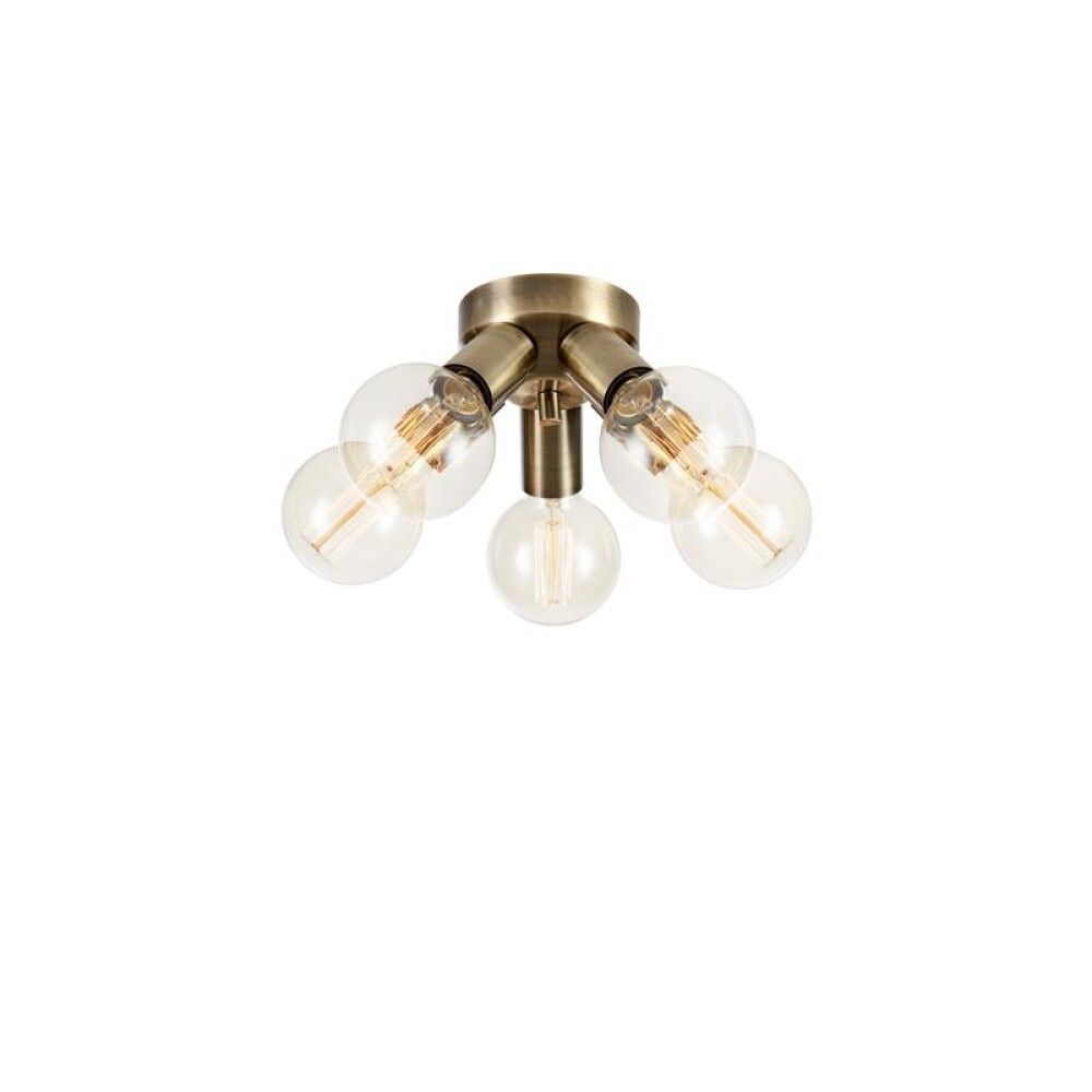 TAKLAMPE MARKSLÖJD MAZZO 5L ANTIKMESSING