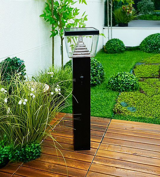 Borne extérieure solaire LIBERTY avec détecteur de mouvements 59cm