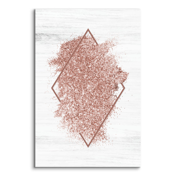Obraz Różowy Romb W Stylu Glamour 20x30cm