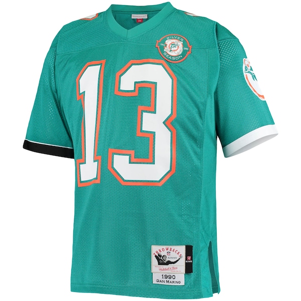 Dan Marino Miami Dolphins 1990 Authentic Throwback Retired Player Jersey - Aqua