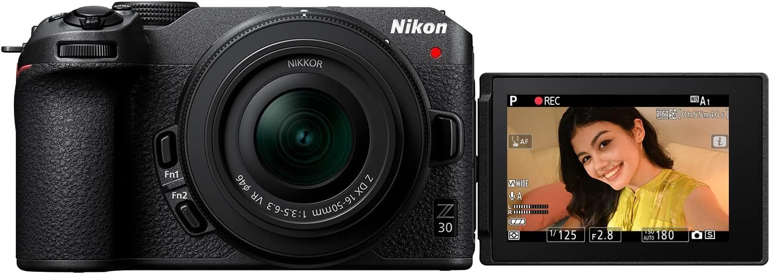 Nikon Z 30 with Wide-Angle Zoom Lens | Our most compact  lightweight mirrorless stills/video camera with 16-50mm zoom lens | Nikon USA Model